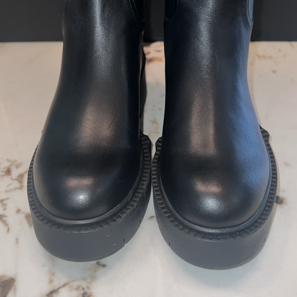 NIB COACH WOMEN'S LILLI TALL  LEATHER BLACK BOOTS SZ 7B/37.5 - Picture 10 of 13